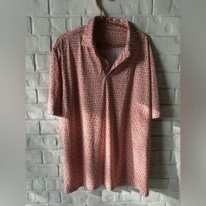 Rhoback men’s polo peaches